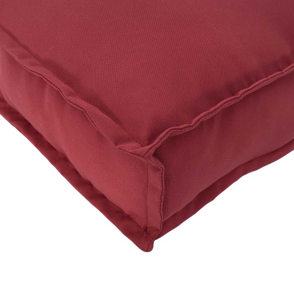 Възглавница за палета за пейка Вино червено 120x40x8 см Oxford Тъкани - VL42001644 ➤ топ цена ➤ dshome.bg
