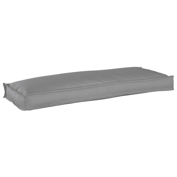 Палетна възглавница за пейка сива 110x40x8 см от оксфорд плат - VL42001629 ➤ топ цена ➤ dshome.bg