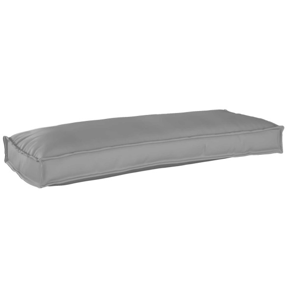 Палетна възглавница за пейка Сива 100x40x8 см Полиестерна тъкан - VL42001619 ➤ топ цена ➤ dshome.bg