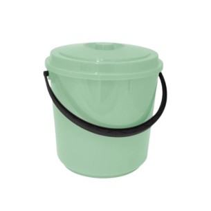 Кофа с капак 16 л светлозелена RECA PLAST ➤ топ цена ➤ dshome.bg