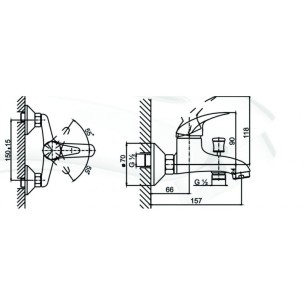 Смесител " пиедмонт " - icf 6109022 2