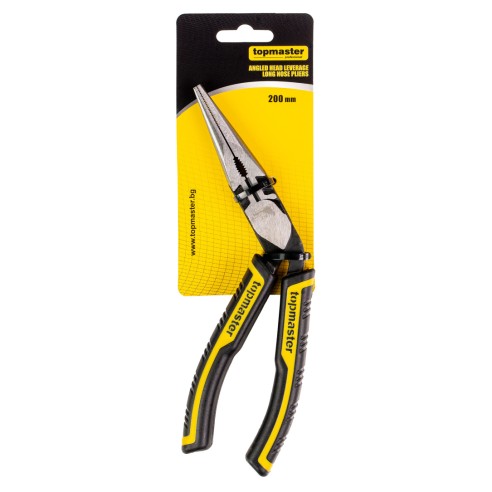 Дългоусти клещи с извита глава 200 мм TOPMASTER ➤ топ цена ➤ dshome.bg