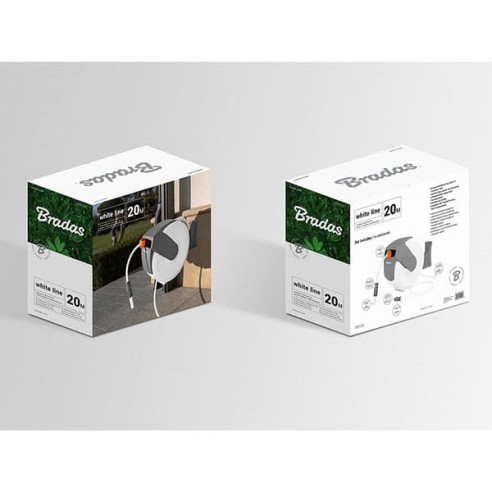 Автоматична макара с маркуч 20 м White Line BRADAS ➤ топ цена ➤ dshome.bg