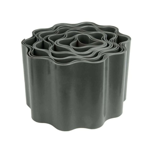 Ограничителна лента за трева 9 м x 15 см сива BRADAS ➤ топ цена ➤ dshome.bg