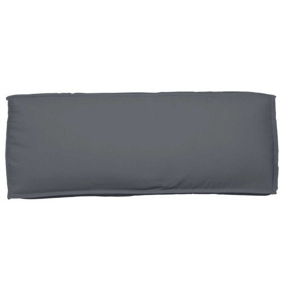 Подложка за палет за облегалка Антрацит 120x40x12 см Оксфорд Тъкан