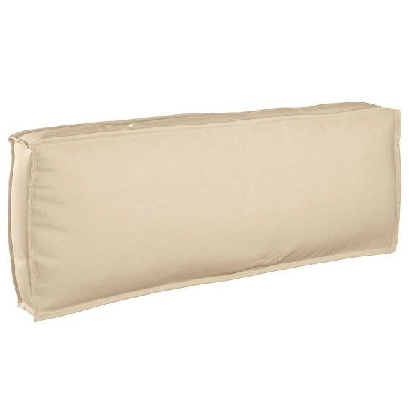 Кушетка за гръб Бежова 120x40x12 см Оксфорд Тъкан