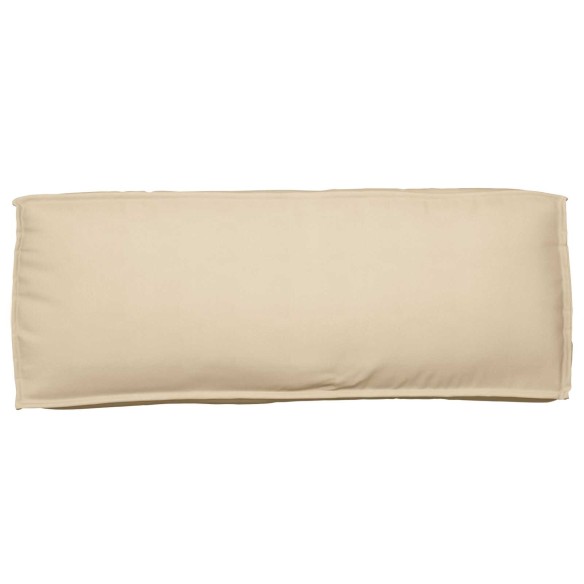 Кушетка за гръб Бежова 120x40x12 см Оксфорд Тъкан