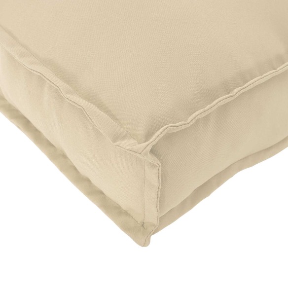 Възглавница за палета за сядане Бежова 60x40x8 см Oxford Fabric