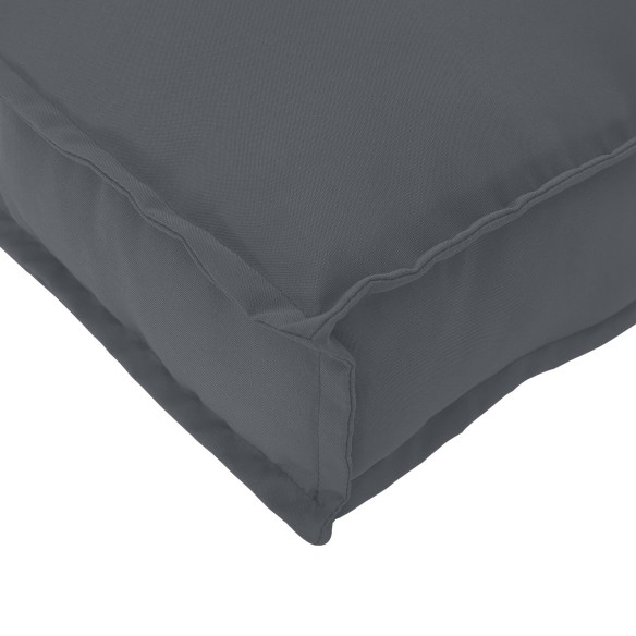 Възглавници за палета на 2 бр. Антрацит 180x40x8 см Oxford Fabric ➤ топ цена ➤ dshome.bg