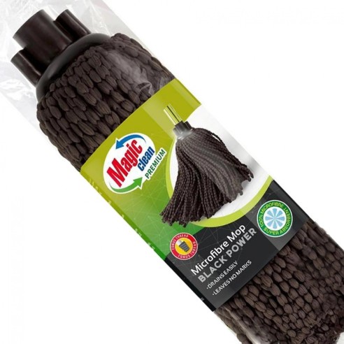Микрофибърна бърсалка за под Black Power Premium MAGIC CLEAN ➤ топ цена ➤ dshome.bg