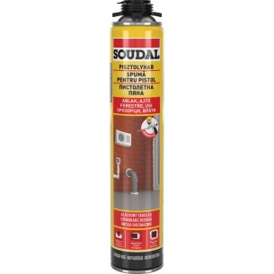 Пистолетна монтажна пяна 750 мл SOUDAL ➤ топ цена ➤ dshome.bg