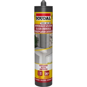 Универсален силикон бял 280мл SOUDAL/103234 ➤ топ цена ➤ dshome.bg