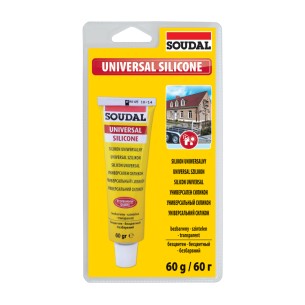 Универсален силикон прозрачен 60гр SOUDAL/120032 ➤ топ цена ➤ dshome.bg