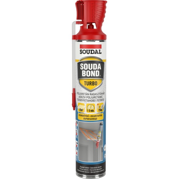 Ръчно полиуретаново лепило Soudabond Turbo 750мл SOUDAL/155968 ➤ топ цена ➤ dshome.bg