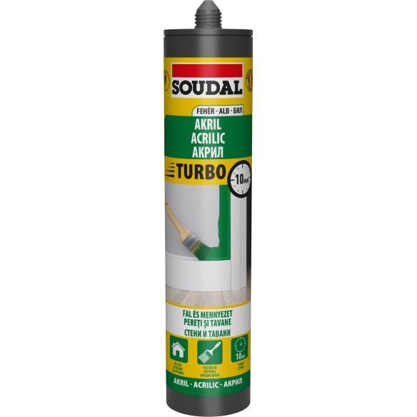 Уплътнител Експрес акрил HU/RO/BG 300мл SOUDAL/122878 ➤ топ цена ➤ dshome.bg