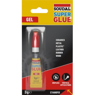 Лепило Cyano gel 3гр SOUDAL/119519 ➤ топ цена ➤ dshome.bg