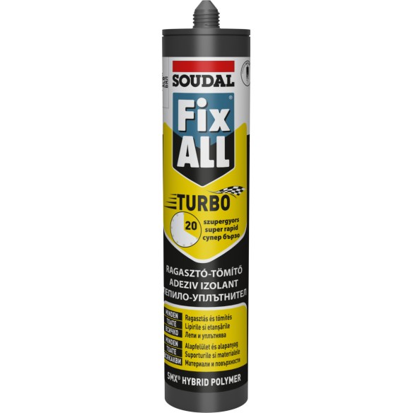 Лепило Fix All Turbo 290мл SOUDAL ➤ топ цена ➤ dshome.bg