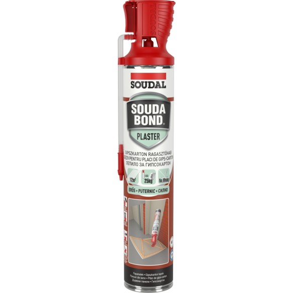 Полиуретаново лепило за гипсокартон Soudabond Easy 750мл SOUDAL/152935 ➤ топ цена ➤ dshome.bg
