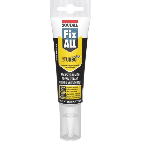 Лепило Fix All Turbo бяло 125мл SOUDAL/134137 ➤ топ цена ➤ dshome.bg