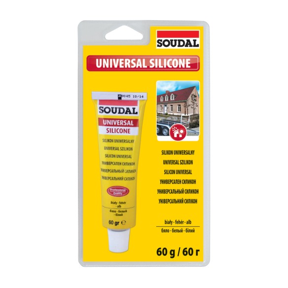 Универсален силикон бял SOUDAL/120031 ➤ топ цена ➤ dshome.bg