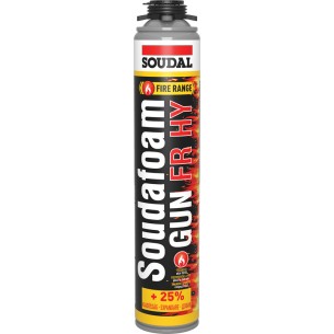 Полиуретанова пожароустойчива пяна червена 750 мл SOUDAL ➤ топ цена ➤ dshome.bg