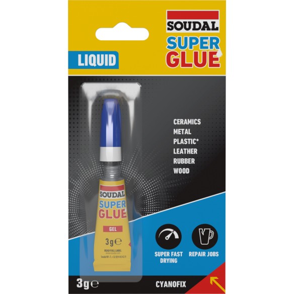 Лепило Cyanofix 3гр SOUDAL/137309 ➤ топ цена ➤ dshome.bg