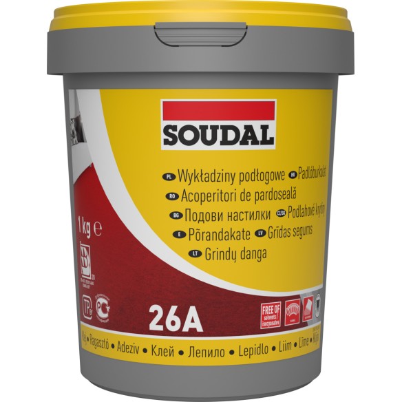 Подово лепило 26А 1кг SOUDAL/104455 ➤ топ цена ➤ dshome.bg