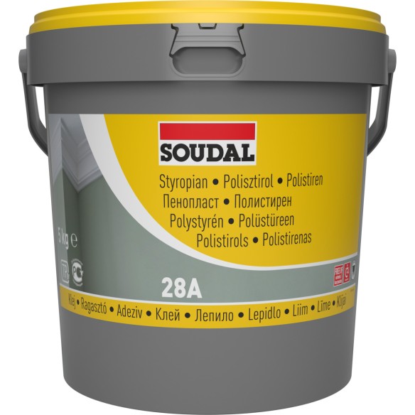 Полистиреново лепило 5 кг SOUDAL ➤ топ цена ➤ dshome.bg