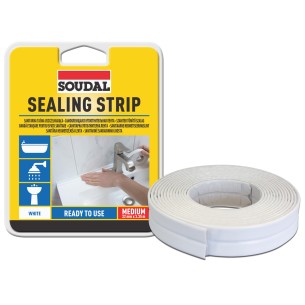 Уплътнителна санитарна лента 22 мм x 3.35 м SOUDAL ➤ топ цена ➤ dshome.bg