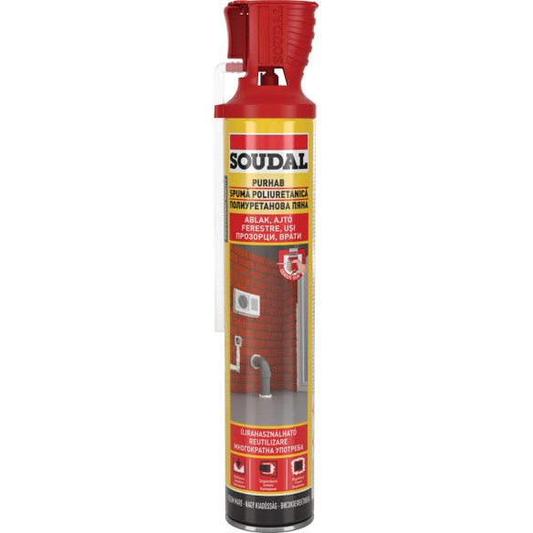 Монтажна пяна с апликатор за многократна употреба Genius Gun SOUDAL ➤ топ цена ➤ dshome.bg