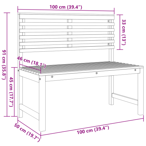 5 части комплект градинска пейка от масивно акациево дърво