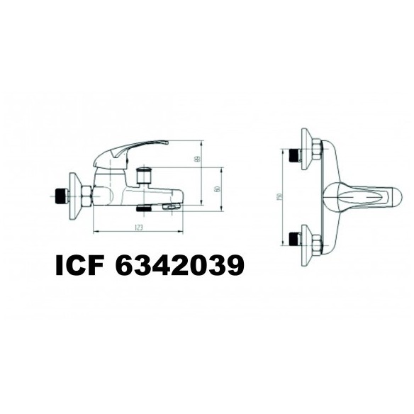 Смесител - " еко " - icf 6342039c - 2