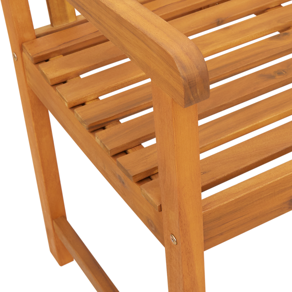 Градинска пейка 220x56x90 см от масивно дърво акация