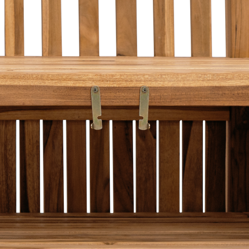 Градинска Пейка за Съхранение Кафяво 150 x 60 x 90 см