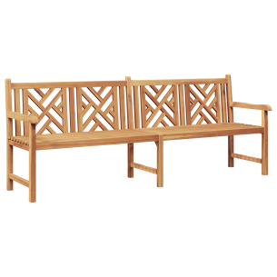 Градинска пейка Кафяво 228 x 60 x 90 см Тиково дърво масив 2