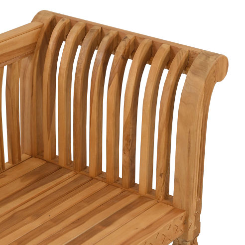 Градинска пейка 127.5x52x80 см Масивна тикова дървесина