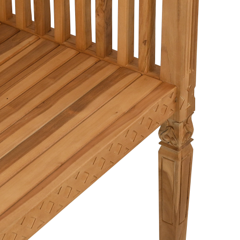 Градинска пейка 127.5x52x80 см Масивна тикова дървесина