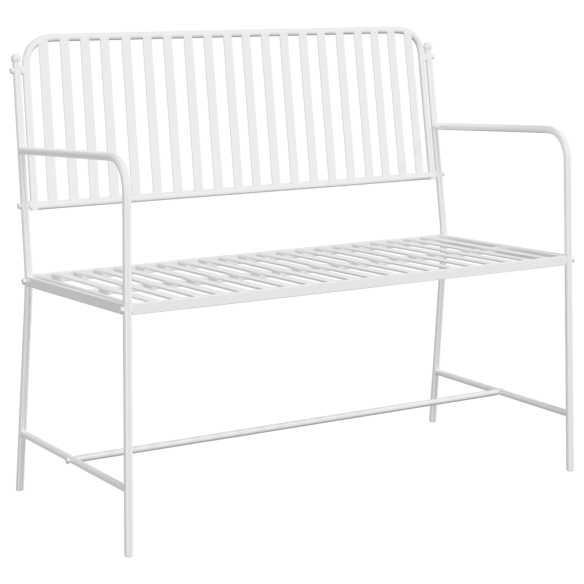 Пейка Бяла Метал 103.5 x 51.5 x 90 см Издръжлива Външна пейка