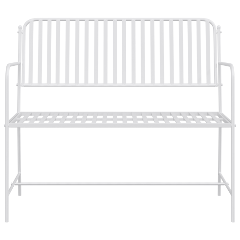 Пейка Бяла Метал 103.5 x 51.5 x 90 см Издръжлива Външна пейка