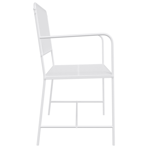 Пейка Бяла Метал 103.5 x 51.5 x 90 см Издръжлива Външна пейка