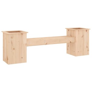 Пейка със саксии, 184,5x39,5x56,5 см, борово дърво масив 2