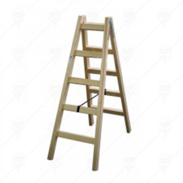 Двураменна дървена стълба 1.50м 4 стъпала PREMIUMFIX - 1