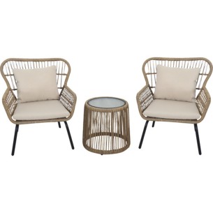 Градински комплект 3 части маса + 2 стола HOME DECOR