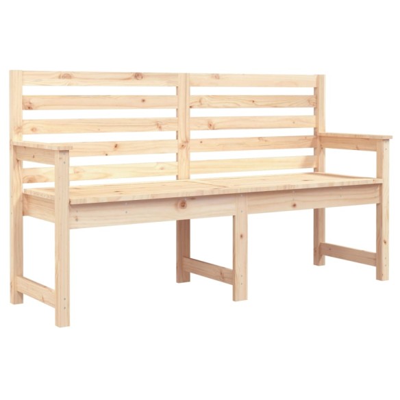 Градинска пейка, 159,5x48x91,5 см, борово дърво масив
