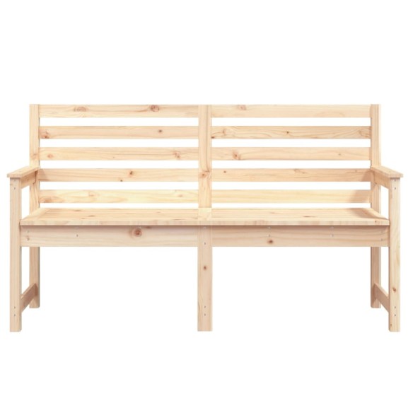 Градинска пейка, 159,5x48x91,5 см, борово дърво масив