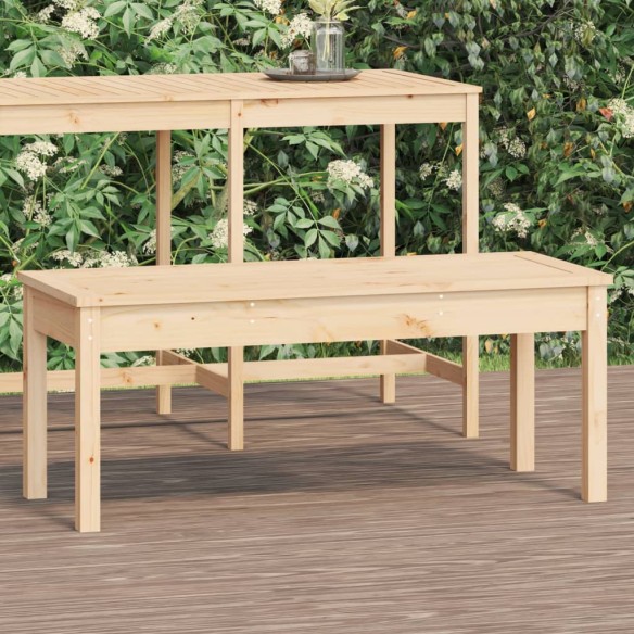 Градинска пейка, 109x44x45 см, борово дърво масив