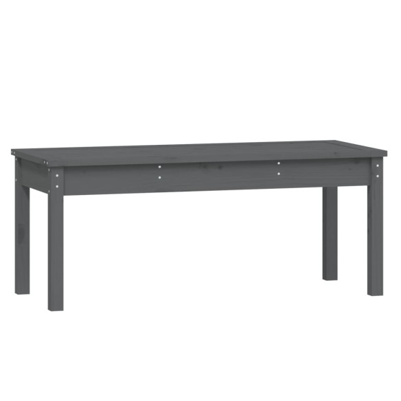 Градинска пейка сива 109x44x45 см борово дърво масив