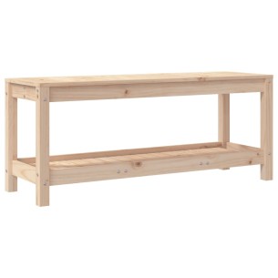 Градинска пейка, 108x35x45 см, борово дърво масив 2