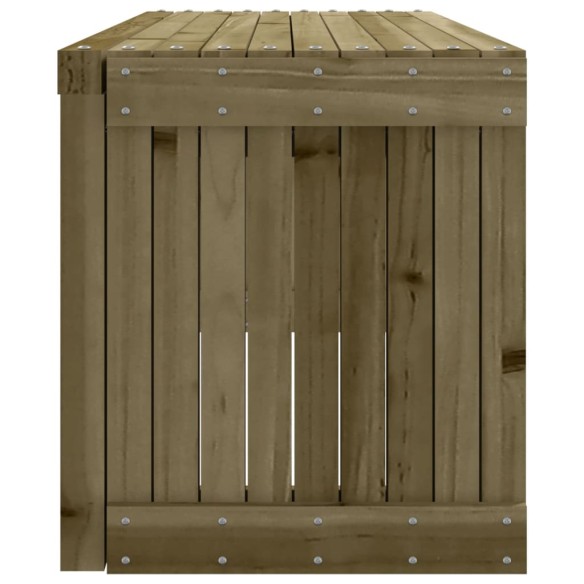 Градинска пейка разтегателна 212,5x40,5x45 см импрегниран бор