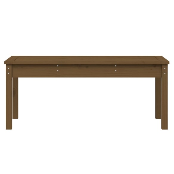 Градинска пейка, меденокафява, 109x44x45 см, борово дърво масив